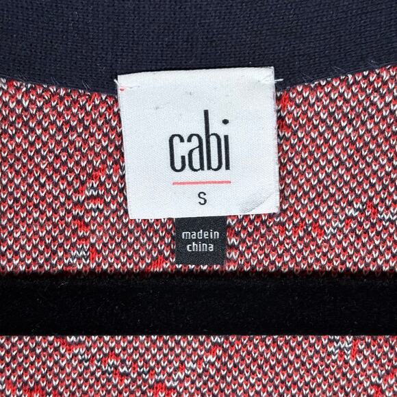 Cabi Colorblock Leopard Print Cardigan Sweater Women’s Small - Picture 4 of 5